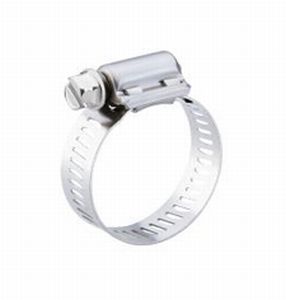 SAE Size 12 Worm-Drive 11/16 to 1-1/4 Diameter Range Breeze Liner Stainless Steel Hose Clamp 1/2 Bandwidth Pack of 10