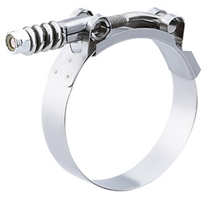 Breeze T-Bolt Spring-Loaded Standard Duty B9226-0406  4 1/16 - 4 3/8 Inch Range, 3/4" 301 SS Band